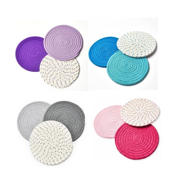 3pcs round placemat table mat cotton woven knitting bowl insulation pad non slip place mat kitchen accessories decor
3pcs round placemat table mat cotton woven knitting bowl insulation pad non slip place mat kitchen accessories decor