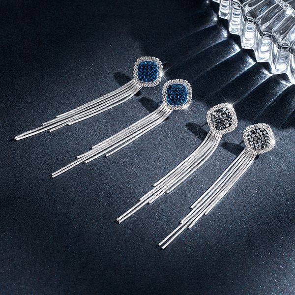 s2044 fashion jewelry s925 silver post earring rhinstone tassels dangle stud earrings
s2044 fashion jewelry s925 silver post earring rhinstone tassels dangle stud earrings