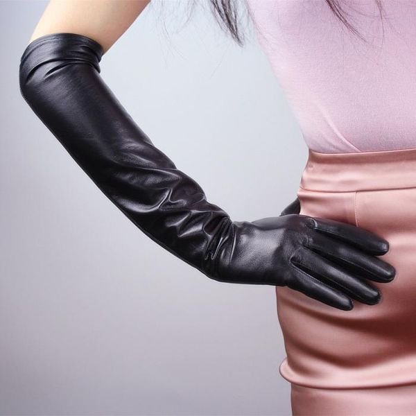 fingerless gloves womens soft sheep skin genuine leather worm cool classic straight long elbow mittens, Blue;gray
fingerless gloves womens soft sheep skin genuine leather worm cool classic straight long elbow mittens, Blue;gray