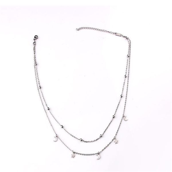 chains style titanium stainless steel double gold beads collarbone cross chain, Silver
chains style titanium stainless steel double gold beads collarbone cross chain, Silver