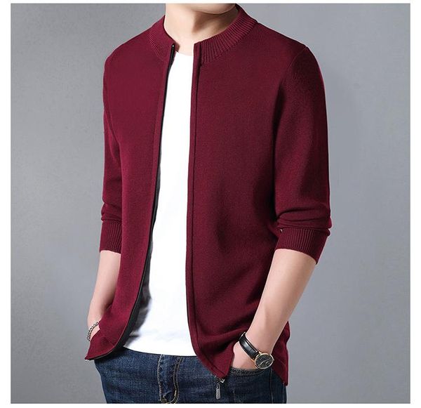 2021 new sweater men casual solid knitted cardigan slim fit clothes pull homme autumn men's sweater coat, White;black
2021 new sweater men casual solid knitted cardigan slim fit clothes pull homme autumn men's sweater coat, White;black