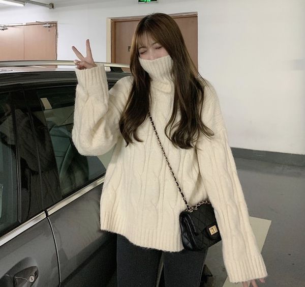 2021 new female sweater women winter pullover knitting overszie long sleeve girls sweaters knitted outerwear thin ub4w, White;black
2021 new female sweater women winter pullover knitting overszie long sleeve girls sweaters knitted outerwear thin ub4w, White;black