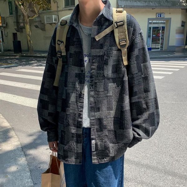 men's casual shirts large size cotton denim shirt fashion retro plaid men streetwear loose long-sleeved mens -5xl, White;black
men's casual shirts large size cotton denim shirt fashion retro plaid men streetwear loose long-sleeved mens -5xl, White;black