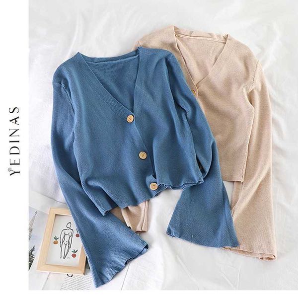 yedinas fall women cardigan v neck basic long sleeve knitted sweater casual loose ladies s korean 210527, White;black
yedinas fall women cardigan v neck basic long sleeve knitted sweater casual loose ladies s korean 210527, White;black