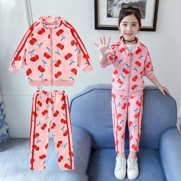2021 new teenagers running together cute cherry side stripe tracksuit two-piece outfits for girls age 8-10-12 sgf8, White
2021 new teenagers running together cute cherry side stripe tracksuit two-piece outfits for girls age 8-10-12 sgf8, White
