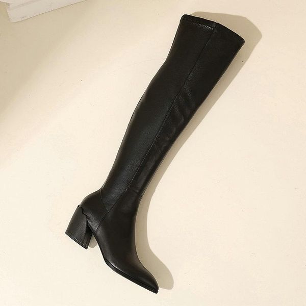 boots chunky high heels female cow leather western winter women over the knee party night club shoes woman, Black
boots chunky high heels female cow leather western winter women over the knee party night club shoes woman, Black