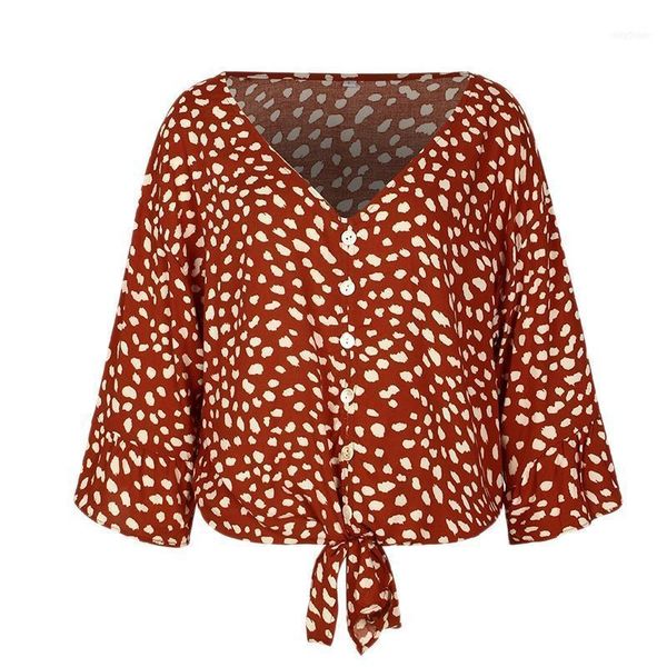 women's blouses & shirts women's women blouse v neck butterfly sleeve summer dot printed spring boho orange m1, White
women's blouses & shirts women's women blouse v neck butterfly sleeve summer dot printed spring boho orange m1, White