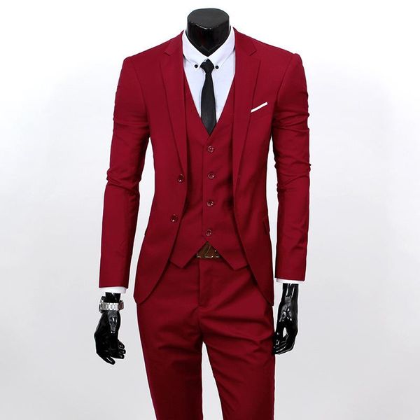 men's tracksuits male suit set (blazer+vest+pants) three-piece slim korean casual business blazer groom wedding dress groomsmen, Gray
men's tracksuits male suit set (blazer+vest+pants) three-piece slim korean casual business blazer groom wedding dress groomsmen, Gray