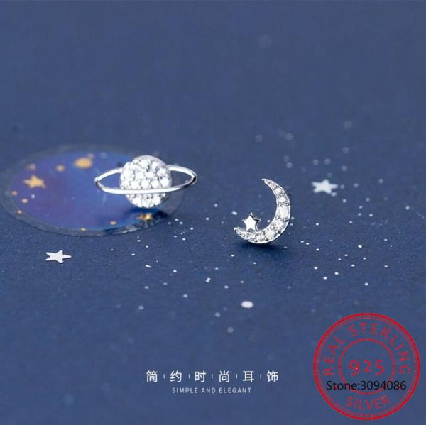 stud 925 sterling silver twinkling cz asymmetric planet star earrings for women fine jewelry da629, Golden;silver
stud 925 sterling silver twinkling cz asymmetric planet star earrings for women fine jewelry da629, Golden;silver