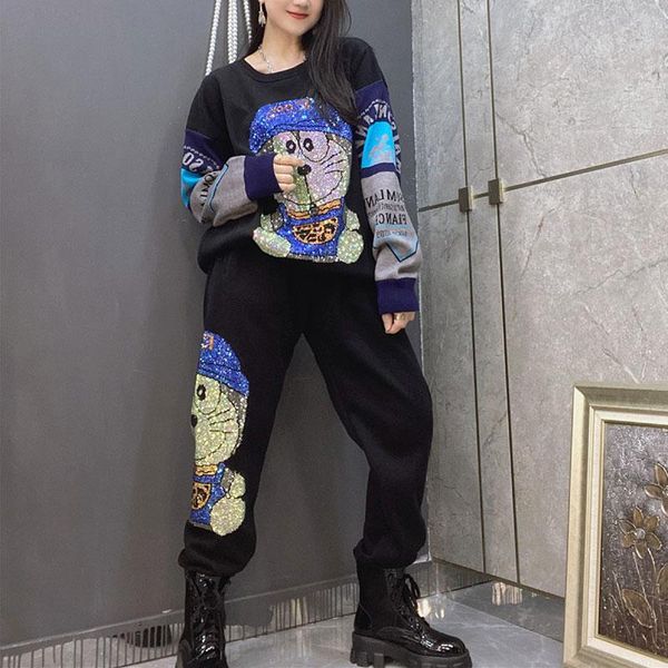 women's two piece pants winter cartoon diamond cat thicker loose tracksuits women sets,sweatshirt and elastic waist pants,sport suit, White
women's two piece pants winter cartoon diamond cat thicker loose tracksuits women sets,sweatshirt and elastic waist pants,sport suit, White