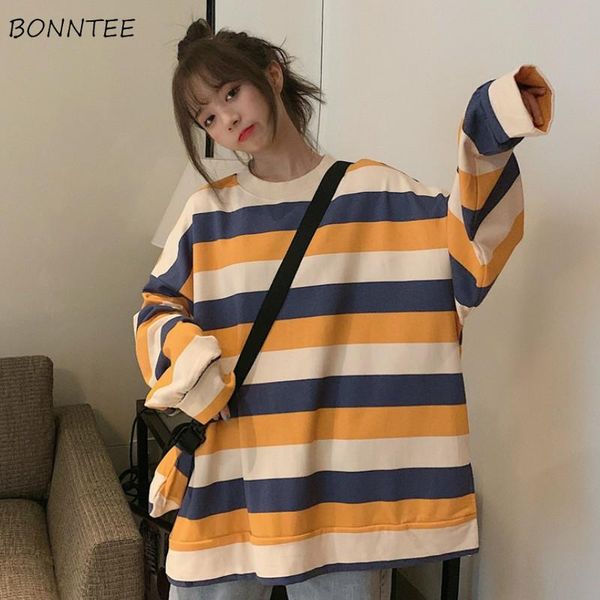 women's hoodies & sweatshirts women o-neck striped hoody boyfriend street style retro ins autumn oversize harajuku kpop student casual, Black
women's hoodies & sweatshirts women o-neck striped hoody boyfriend street style retro ins autumn oversize harajuku kpop student casual, Black