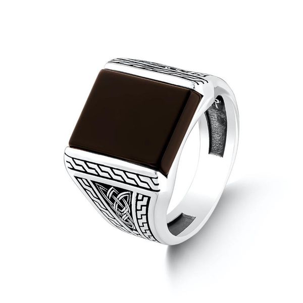 cluster rings solid 925 sterling silver symmetric model men rectangle black onyx gemstone ring gifts for him, Golden;silver
cluster rings solid 925 sterling silver symmetric model men rectangle black onyx gemstone ring gifts for him, Golden;silver
