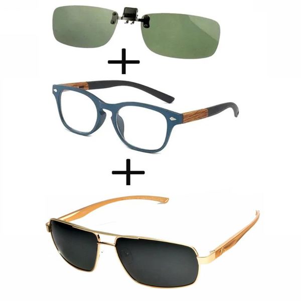 sunglasses 3pcs comfortable wood squared reading glasses for men women + pilot metal luxury double bridge clip, White;black
sunglasses 3pcs comfortable wood squared reading glasses for men women + pilot metal luxury double bridge clip, White;black