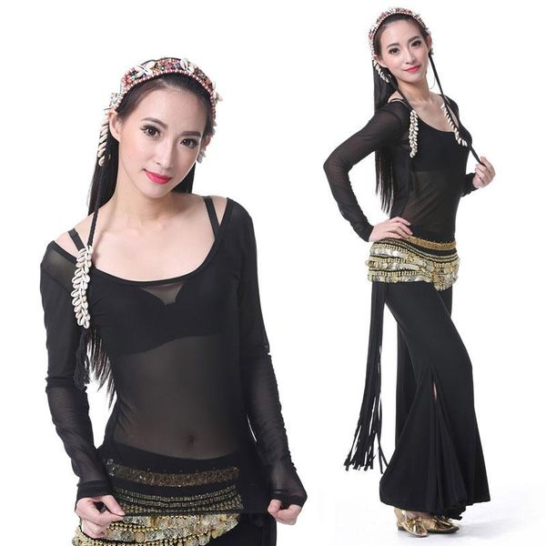 tribal belly dance costume undershirt for women transparent spandex long sleeve o neck dancing, Black;red
tribal belly dance costume undershirt for women transparent spandex long sleeve o neck dancing, Black;red