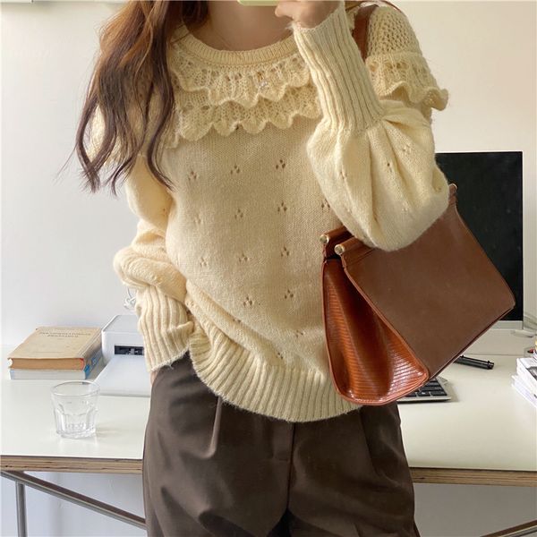 cyjr korean women's sweater new fall solid winter mesh retro pullovers lantern sleeve loose neck jumper pull femme xs1u, White;black
cyjr korean women's sweater new fall solid winter mesh retro pullovers lantern sleeve loose neck jumper pull femme xs1u, White;black