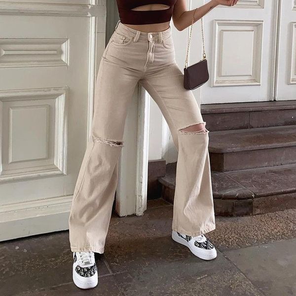 women's jeans women high waist mom fit slim straight flared solid khaki holes 2021 autumn casual fashion chic female denim pants, Blue
women's jeans women high waist mom fit slim straight flared solid khaki holes 2021 autumn casual fashion chic female denim pants, Blue