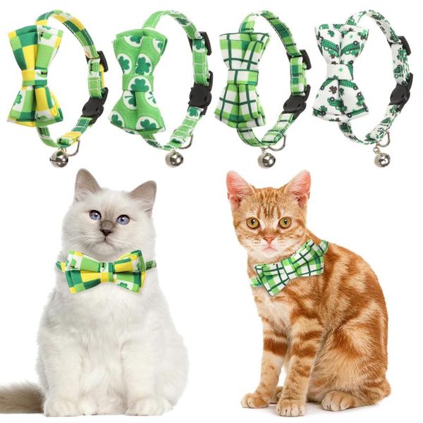 cat collars & leads 1pc adjustable green lovely bowknot collar small dogs bow tie st. patricks day irish festival pet decoration
cat collars & leads 1pc adjustable green lovely bowknot collar small dogs bow tie st. patricks day irish festival pet decoration
