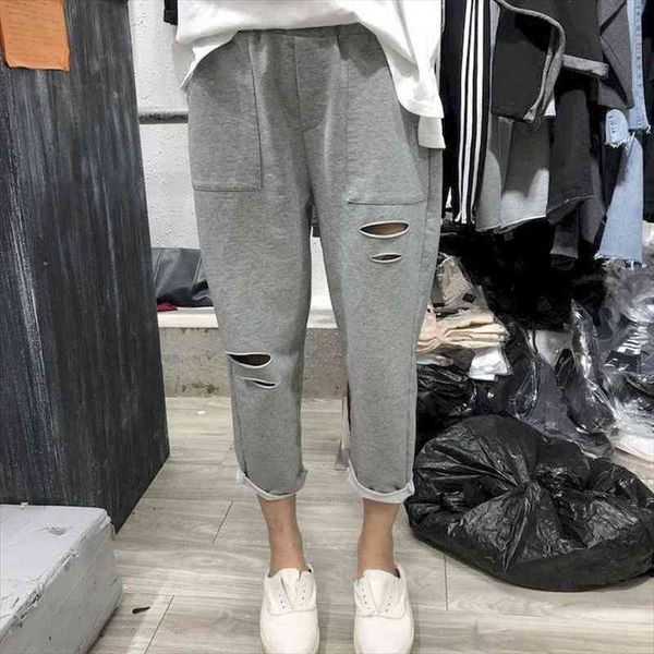 baggy sweatpants hole korean fashion oversize casual pants women summer elastic waist ankle-length sports trousers 100 kg, Black;white
baggy sweatpants hole korean fashion oversize casual pants women summer elastic waist ankle-length sports trousers 100 kg, Black;white
