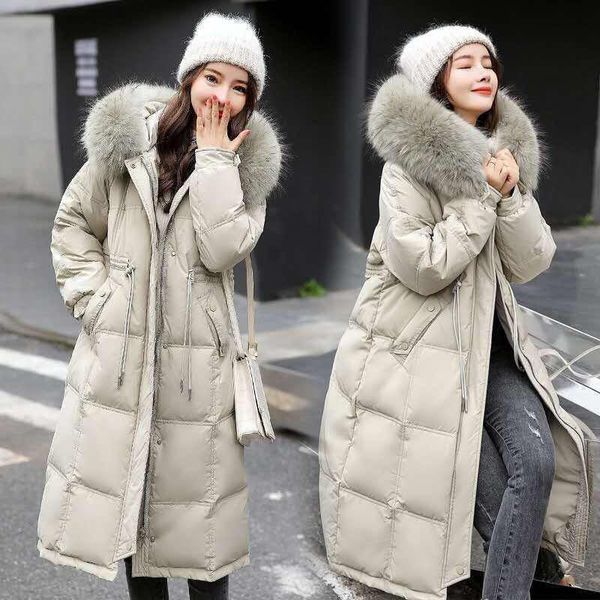 women's down & parkas jacket 2021 style korean ladies winter mid-length over-knee warmth tide white duck waist parker women, Black
women's down & parkas jacket 2021 style korean ladies winter mid-length over-knee warmth tide white duck waist parker women, Black