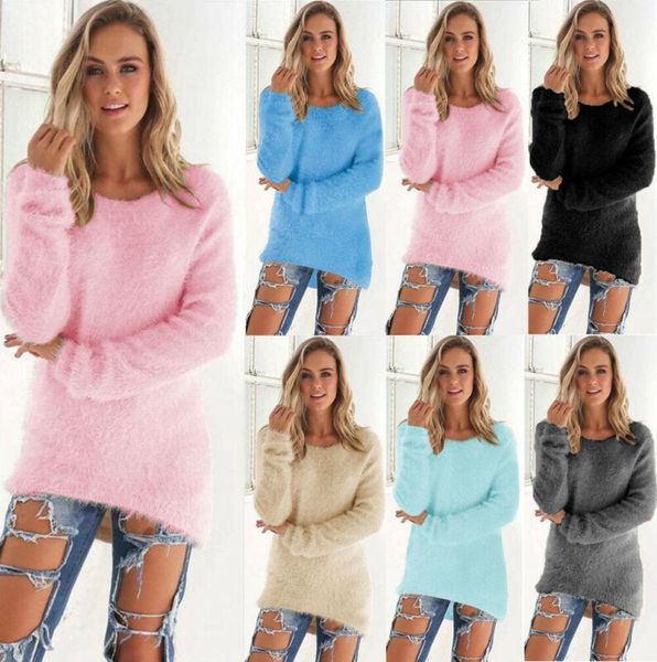 women's t shirt casual women's clothing female solid color long sleeve fleece loose winter warm sweater jumper pullover hot, White
women's t shirt casual women's clothing female solid color long sleeve fleece loose winter warm sweater jumper pullover hot, White