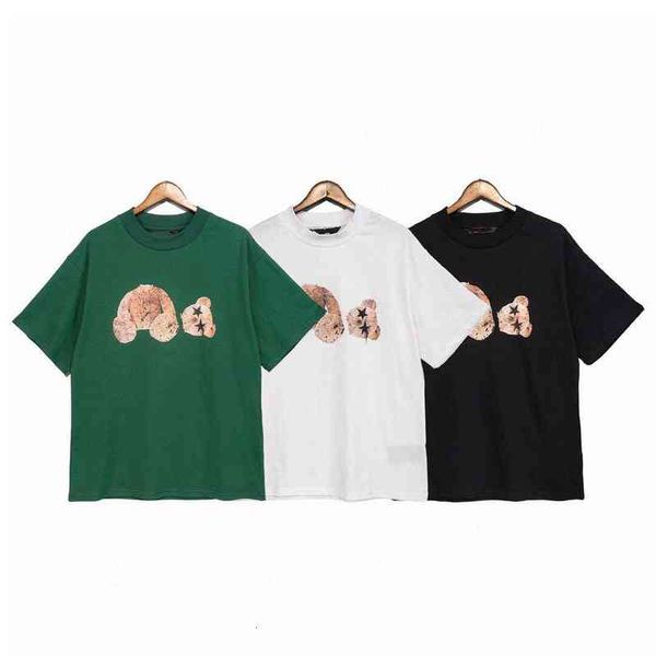 spring and summer bear star eyes round neck short sleeve fashion broken head design t-shirt lovers wear, White;black
spring and summer bear star eyes round neck short sleeve fashion broken head design t-shirt lovers wear, White;black