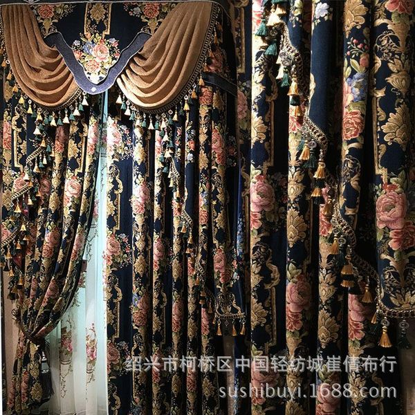 new embroidered european blue royal luxury curtains for bedroom window curtains for living room elegant drapes
new embroidered european blue royal luxury curtains for bedroom window curtains for living room elegant drapes