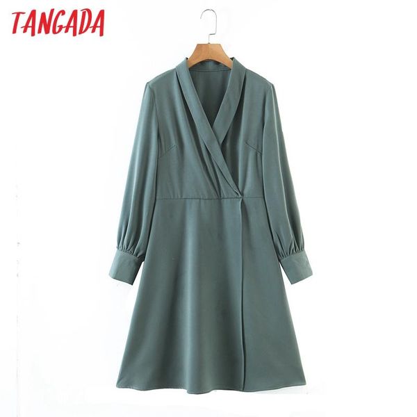 tangada spring fashion women satin solid dress long sleeve notched collar office ladies midi dress sl204, Black;gray
tangada spring fashion women satin solid dress long sleeve notched collar office ladies midi dress sl204, Black;gray