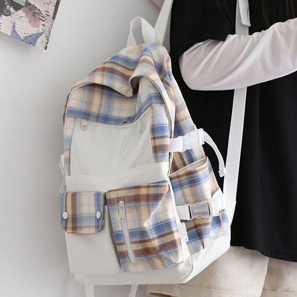 backpack 2021 waterproof nylon women female travel bag backpacks schoolbag for teenage girl plaid book mochila bookbag
backpack 2021 waterproof nylon women female travel bag backpacks schoolbag for teenage girl plaid book mochila bookbag