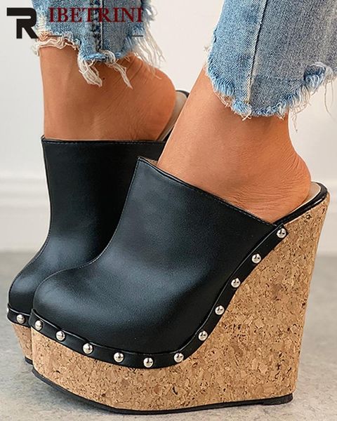 dress shoes female summer platform wedges super high heel sandals for women casual fashion rivet design outside office, Black
dress shoes female summer platform wedges super high heel sandals for women casual fashion rivet design outside office, Black