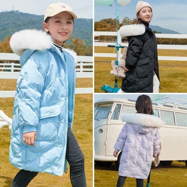 down coat nwe winter girls jacket for kids hooded warm outerwear clothes children, Blue;gray
down coat nwe winter girls jacket for kids hooded warm outerwear clothes children, Blue;gray