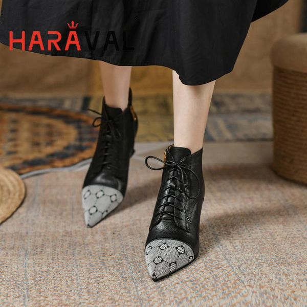 boots haraval women ankle modern high heels black autumn winter fashion elegant footwaer genuien leather pointed toe shoes e526l
boots haraval women ankle modern high heels black autumn winter fashion elegant footwaer genuien leather pointed toe shoes e526l