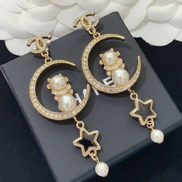 designer jewellery earrings womenxiangjia's new earrings: double letters, star moon cat earrings, net red, the same personal, Golden
designer jewellery earrings womenxiangjia's new earrings: double letters, star moon cat earrings, net red, the same personal, Golden