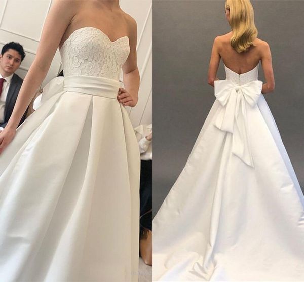 new mariage vintage wedding 2021 sweetheart appliques lace satin backless white ivory bridal gowns i4b9
new mariage vintage wedding 2021 sweetheart appliques lace satin backless white ivory bridal gowns i4b9