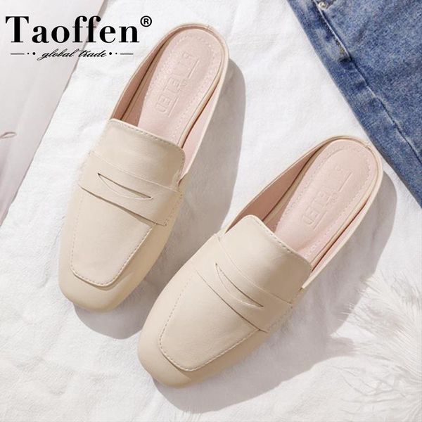 taoffen size 31-44 new women sandals summer slippers women casual fashion shoes daily footwear, Black