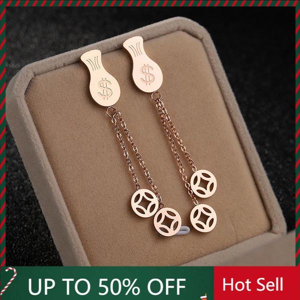 dangle & chandelier 2021 women dollar earring copper coin female ear studs titanium steel tassel drop for men girls gift bring wealth, Silver
dangle & chandelier 2021 women dollar earring copper coin female ear studs titanium steel tassel drop for men girls gift bring wealth, Silver