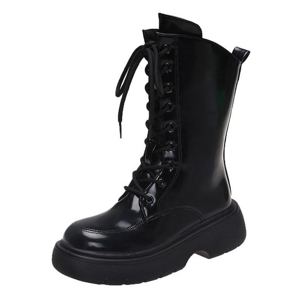 boots spring autumn thick bottom women real leather flatform lace-up british style leisure simple shoes 2021, Black
boots spring autumn thick bottom women real leather flatform lace-up british style leisure simple shoes 2021, Black