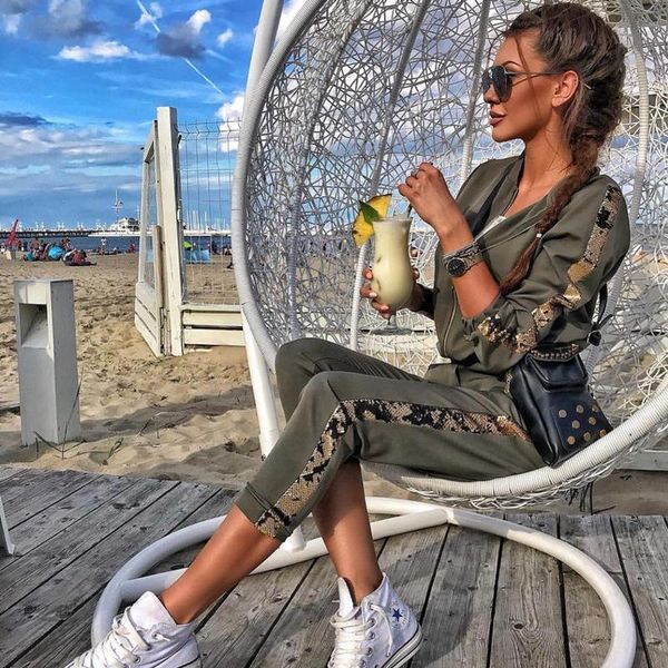 women's tracksuits 2021 v-neck cotton full zipper spring casual two-piece sequin stitching jacket + trousers suit woman 2 piece set wom, Gray
women's tracksuits 2021 v-neck cotton full zipper spring casual two-piece sequin stitching jacket + trousers suit woman 2 piece set wom, Gray