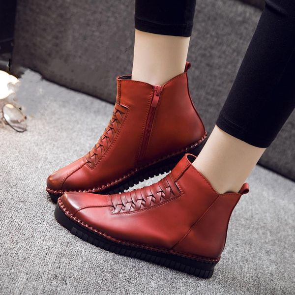 boots women shoes fashion genuine leather ankle soft bottom casual brand design handmade lady, Black
boots women shoes fashion genuine leather ankle soft bottom casual brand design handmade lady, Black