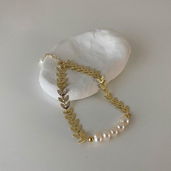 charm bracelets u-magical temperament freshwater pearl beaded for women fairy gold metal olive leaf jewellery accessories, Golden;silver
charm bracelets u-magical temperament freshwater pearl beaded for women fairy gold metal olive leaf jewellery accessories, Golden;silver
