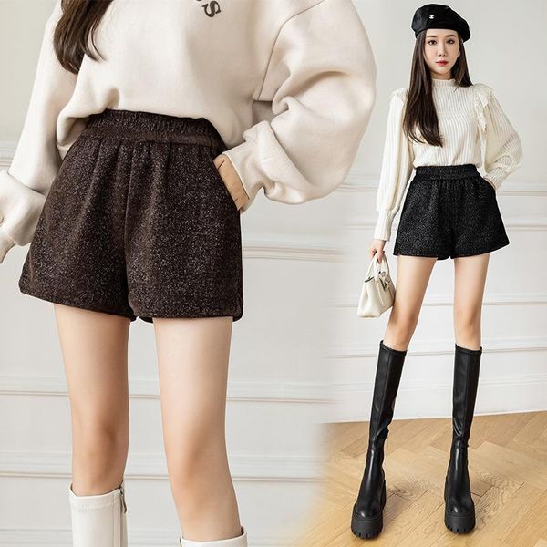 women's shorts women woolen female high waist wide leg office ladies plaid autumn winter short feminino j88, White;black
women's shorts women woolen female high waist wide leg office ladies plaid autumn winter short feminino j88, White;black