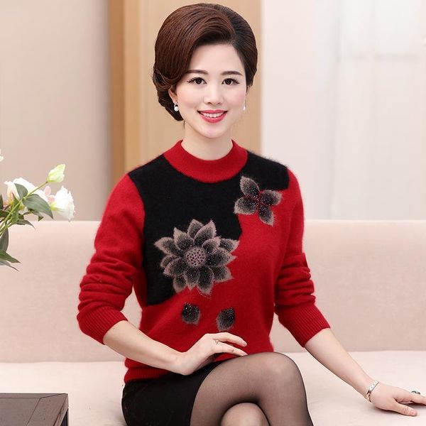 women's sweaters middle-aged and elderly sweaters knitted or crocheted evev, White;black
women's sweaters middle-aged and elderly sweaters knitted or crocheted evev, White;black