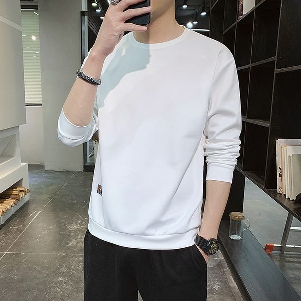 mens long-sleeved korean style sweater trendy all-match round neck t-shirt spring and autumn new casual solid color slim fit kg-620, Black
mens long-sleeved korean style sweater trendy all-match round neck t-shirt spring and autumn new casual solid color slim fit kg-620, Black