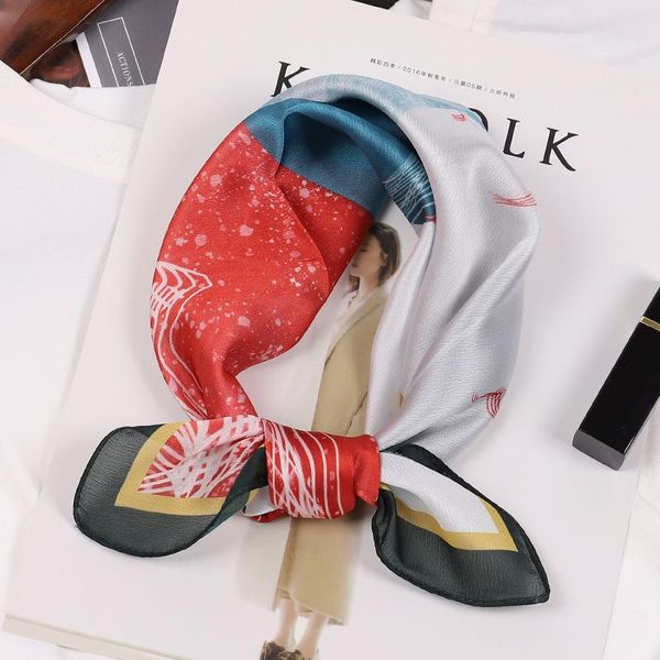 scarves 2021 japanese and korean spring autumn models simple silk satin small square scarf female wild elegant simulation s, Blue;gray
scarves 2021 japanese and korean spring autumn models simple silk satin small square scarf female wild elegant simulation s, Blue;gray