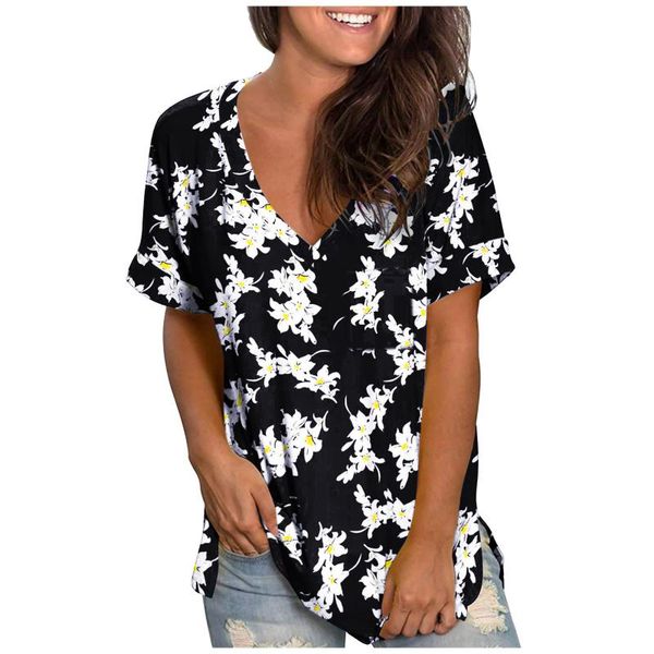 women's t-shirt flwoer print harajuku women short sleeve v-neck t shirts casual feminina beach party tshirts ropa de mujer, White
women's t-shirt flwoer print harajuku women short sleeve v-neck t shirts casual feminina beach party tshirts ropa de mujer, White