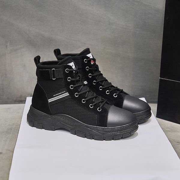boots ankle canvas leather women flat platform short ladies shoes fashion autumn winter for, Black
boots ankle canvas leather women flat platform short ladies shoes fashion autumn winter for, Black