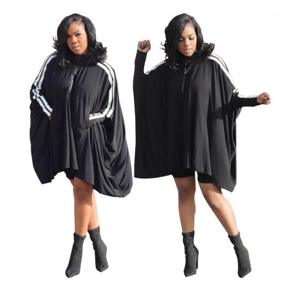 casual dresses autumn loose black sweatshirt dress women vintage stripes splicing batwing long sleeve fashion phonco cape vestidos, Black;gray
casual dresses autumn loose black sweatshirt dress women vintage stripes splicing batwing long sleeve fashion phonco cape vestidos, Black;gray