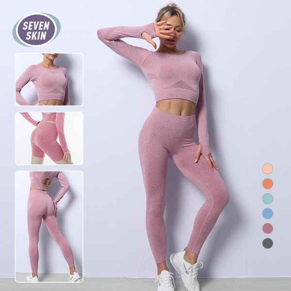 seven skin yoga set workout seamless women sportswear gym fitness clothing sports suits long sleeve crop high waist leggings, White;red
seven skin yoga set workout seamless women sportswear gym fitness clothing sports suits long sleeve crop high waist leggings, White;red
