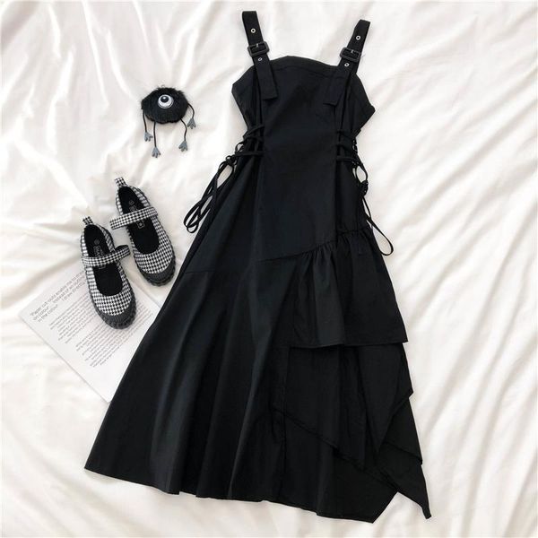 casual dresses autumn dark maxi party black bodycon bandage dress women irregular strap vestido vintage gothic harajuku summer, Black;gray
casual dresses autumn dark maxi party black bodycon bandage dress women irregular strap vestido vintage gothic harajuku summer, Black;gray