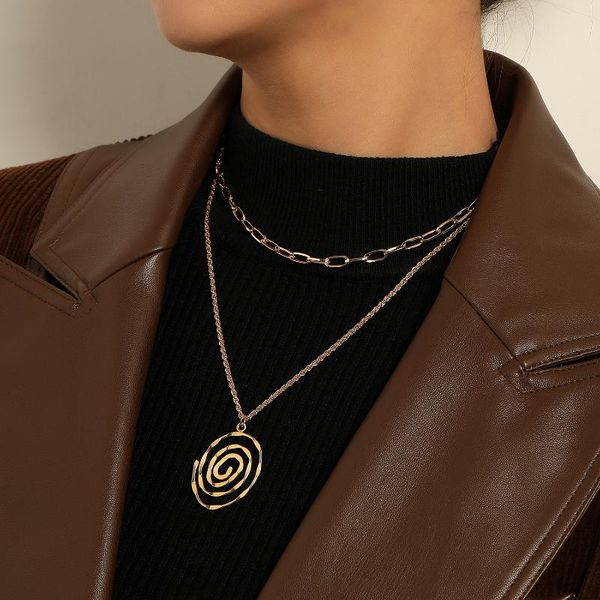 pendant necklaces spiral alloy necklace for women gold silver color clavicle chain layered female 2021 fashion jewelry
pendant necklaces spiral alloy necklace for women gold silver color clavicle chain layered female 2021 fashion jewelry