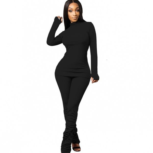 high collar with nervuras two female ensemble pieces full sleeve and pants outfit fashion new black arrival draped lady qpla, Gray
high collar with nervuras two female ensemble pieces full sleeve and pants outfit fashion new black arrival draped lady qpla, Gray